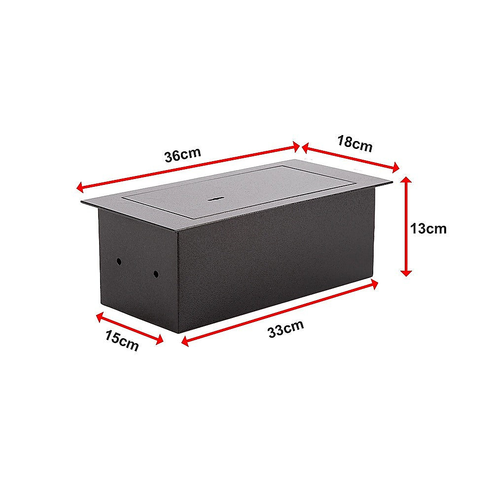 Dimensions of the heavy-duty underfloor concealed floor safe