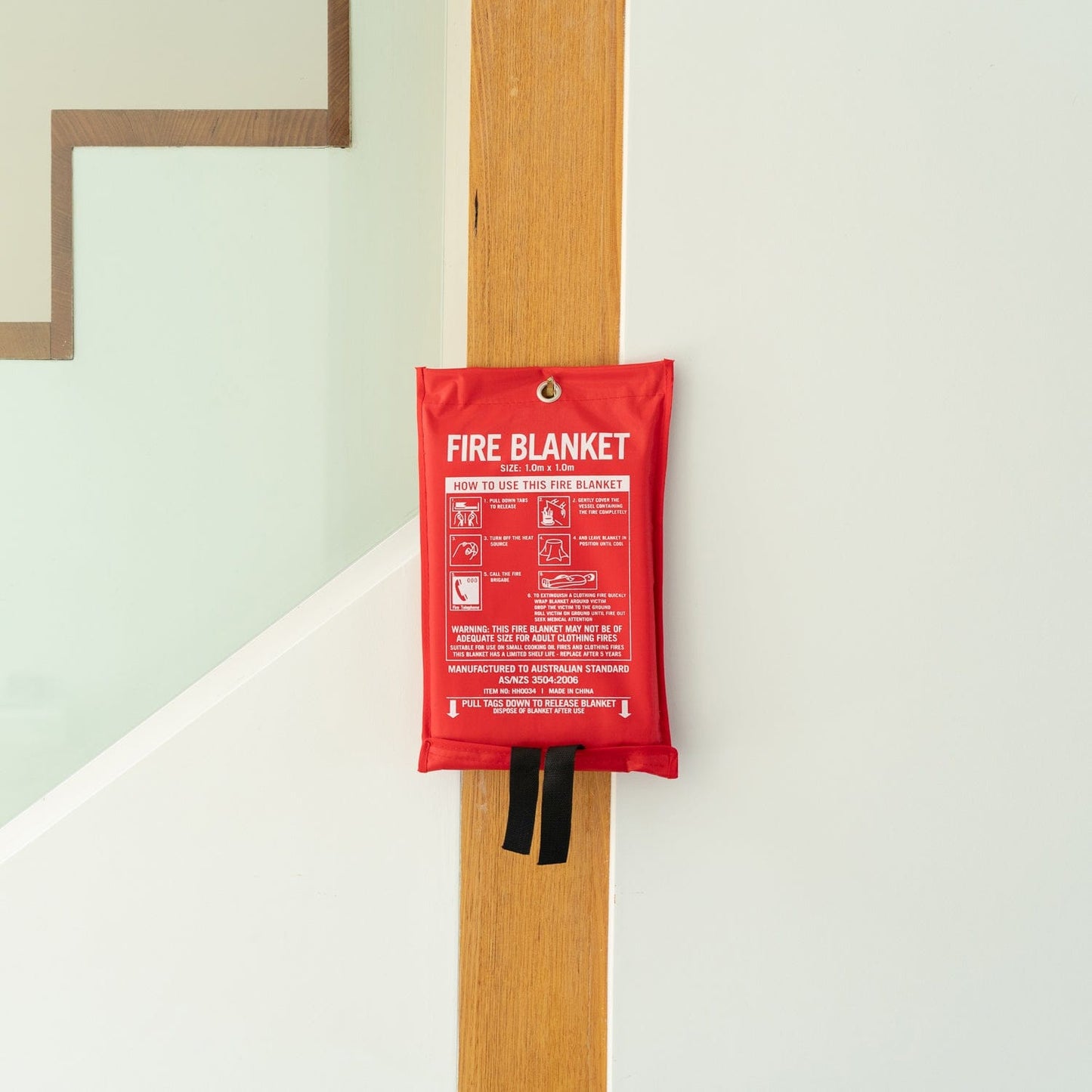 Fire Blanket 1m x 1m – Australian Certified Fibreglass Fire Safety Blanket