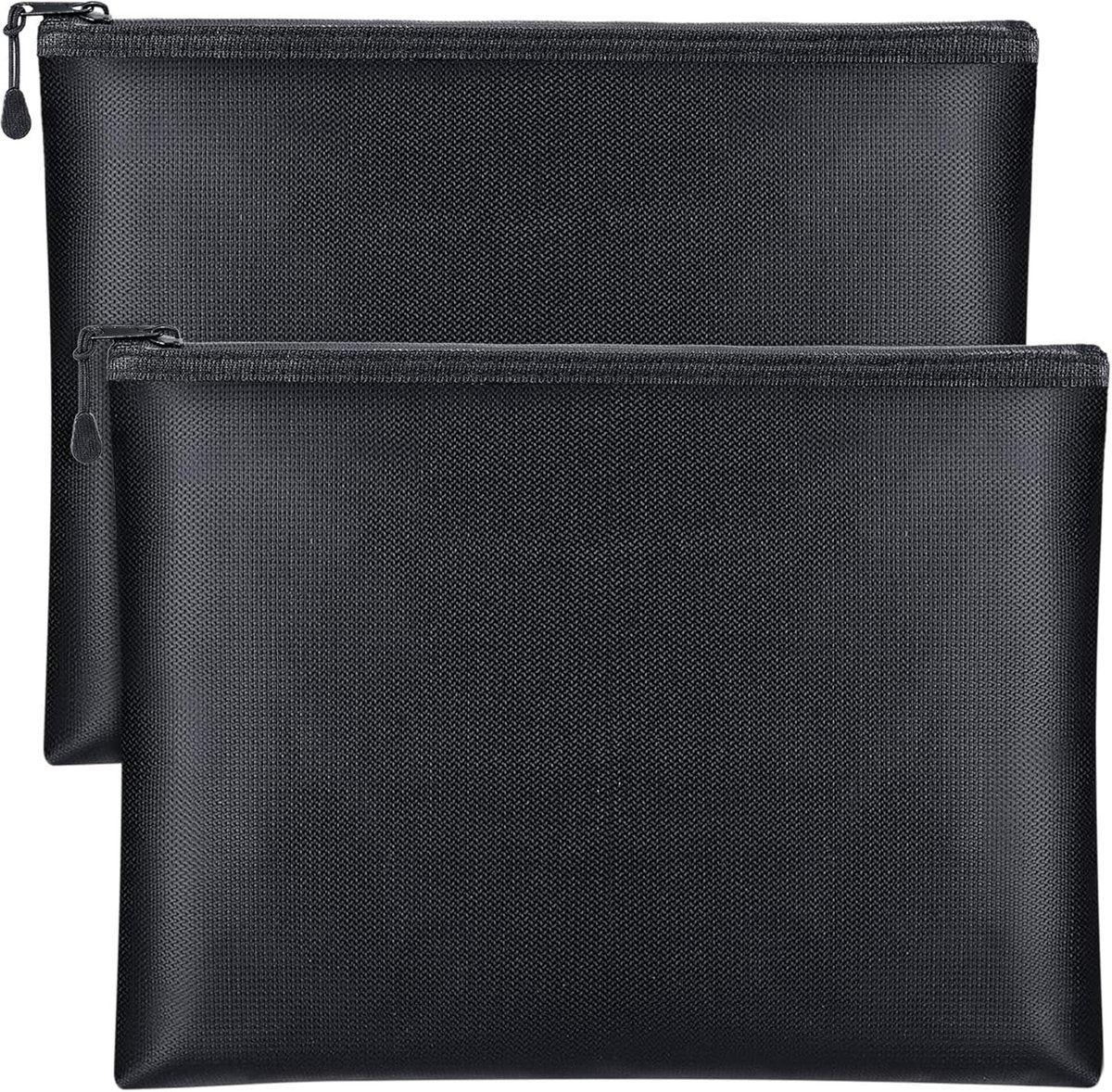 Fireproof and waterproof document bags 2 pack with zipper for protecting important documents and valuables