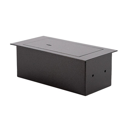 Side profile of the steel hidden floor security safe.