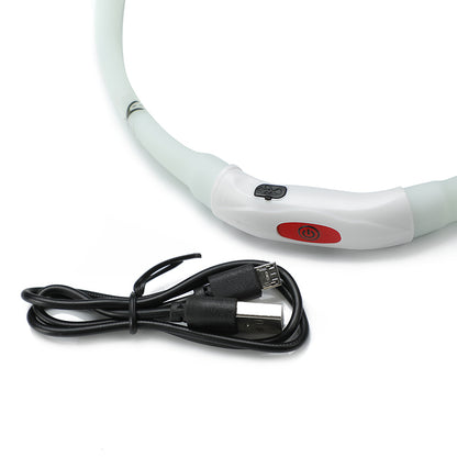 USB charging cable and rechargeable LED dog safety collar