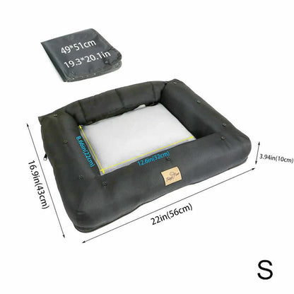 Small waterproof dog car seat bed dimensions 56 x 43 x 10 cm